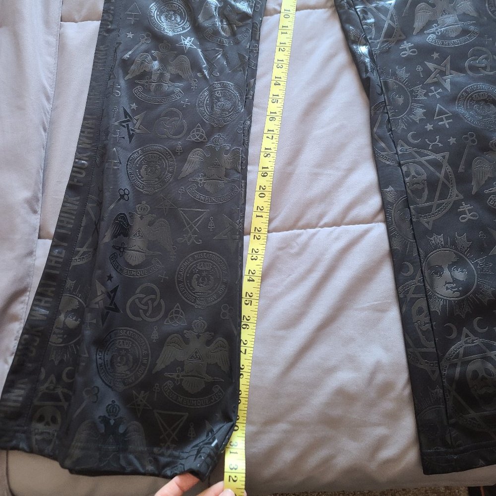 Killstar fleece lined flared track pants